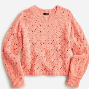 J. Crew Women's Pointelle crewneck sweater Size Large